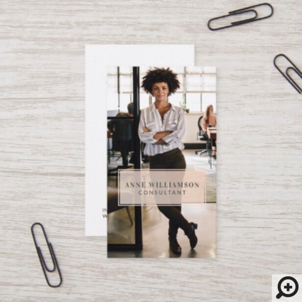 Minimal & Professional Business Photo Business Card
