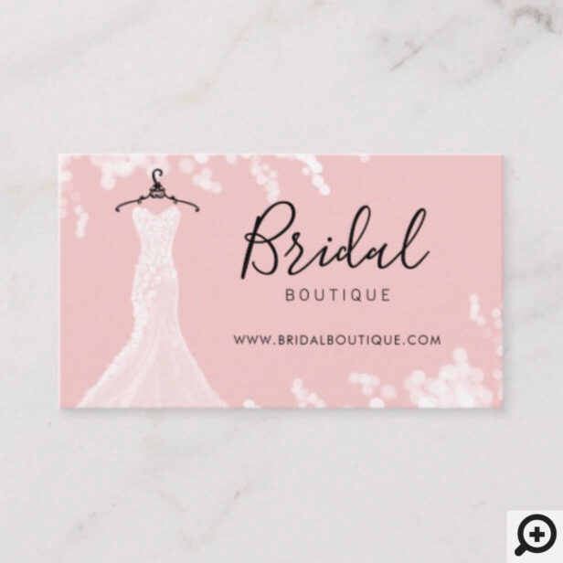 Chic & Stylish Wedding Dress Bridal Boutique Business Card