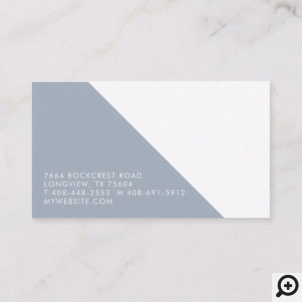Modern Sophisticated & Minimalistic Monogram Business Card