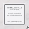 Hello Introduction Vintage Antique Typewriter Square Business Card