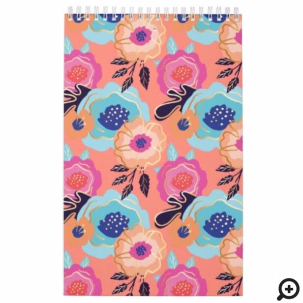 Welcome To A New Year Floral Inspirational Quotes Calendar