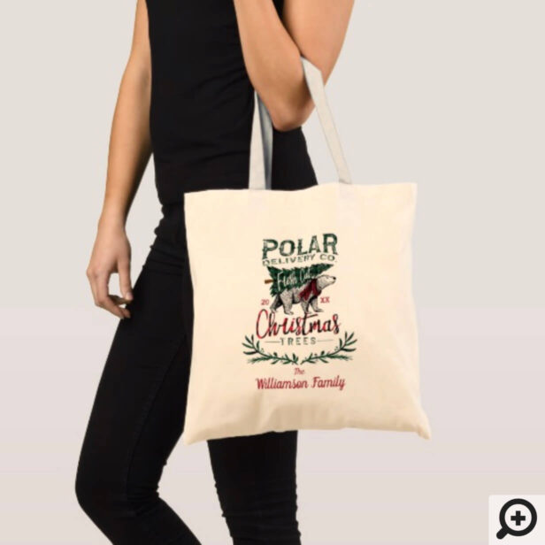 Polar Delivery Co Fresh Cut Christmas Trees Family Tote Bag
