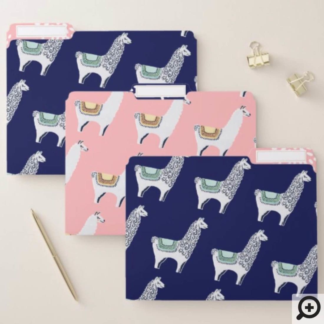 Cute, Trendy, Chic & Stylish Floral Cactus Pattern File Folder ...