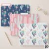 Cute, Trendy, Chic & Stylish Floral Cactus Pattern File Folder ...