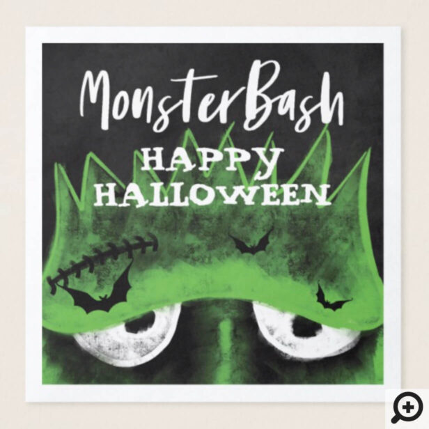 Monster Bash | Spooky Frankenstein Halloween Party Paper Dinner Napkin