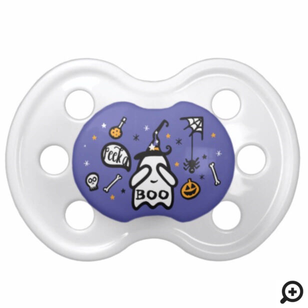 Cute Adorable Peek a Boo! Ghost Halloween Pacifier