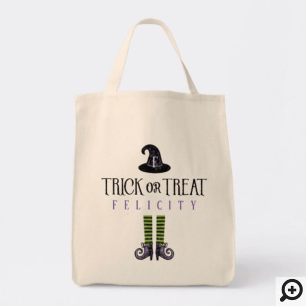 Trick or Treat | Wicked Witch Halloween Tote Bag