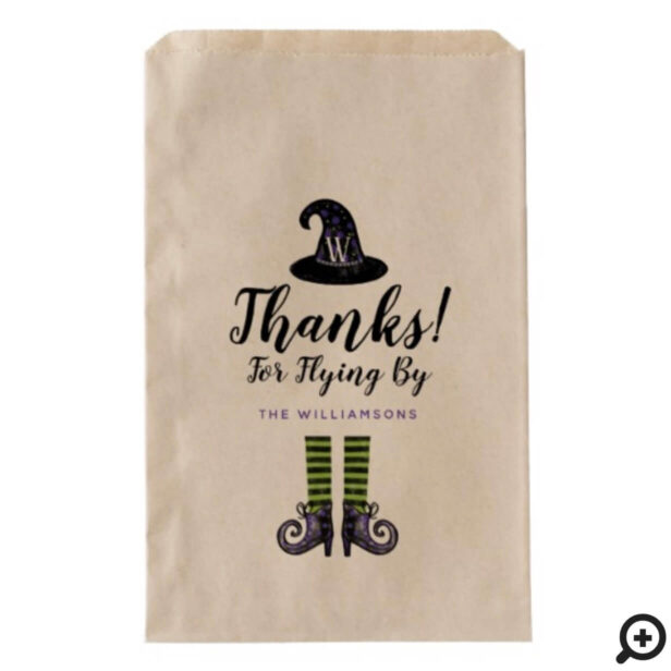 Thank You | Wicked Witch Illustration Halloween Favor Bag