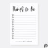 Personalized Black & White Stars Things To Do List Post-it Notes