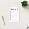 Personalized Black & White Stars Things To Do List Post-it Notes