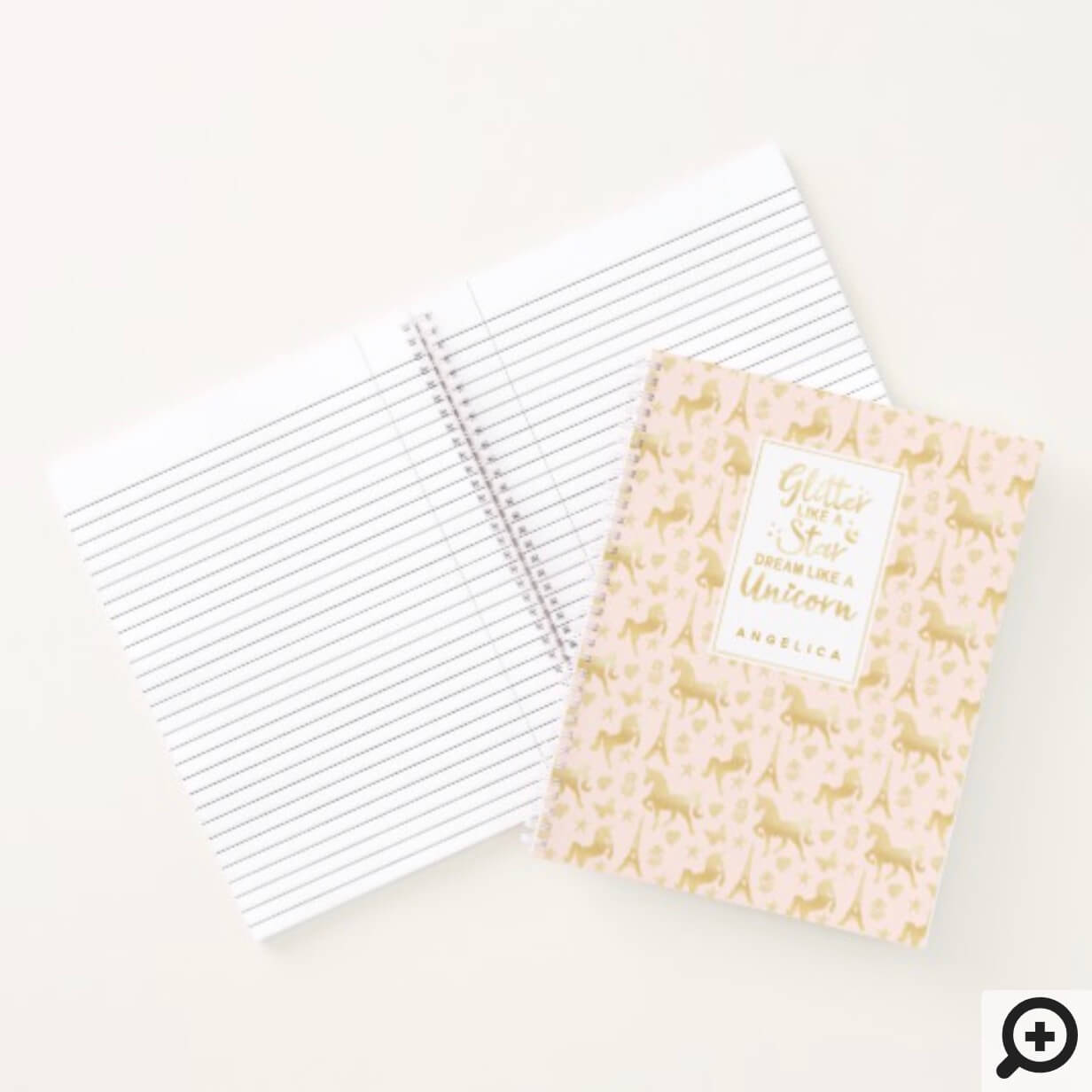 Glitter Like A Star Dream Like A Unicorn Notebook