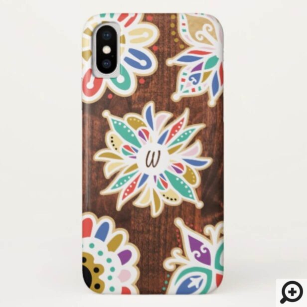 Bohemian Floral Decorative Ornate Mandala Pattern Case-Mate iPhone Case