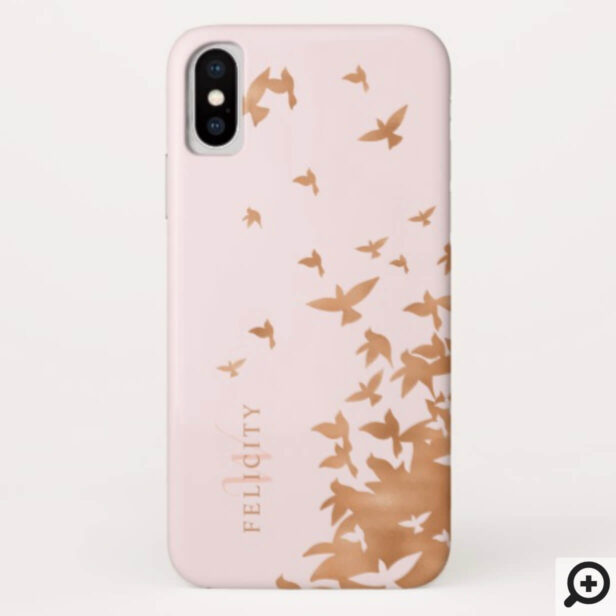 Flock of Soaring Doves Flying in the Sky Case-Mate iPhone Case