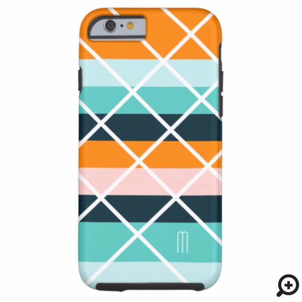 Modern Colourful Geometrical Stripe Line Pattern Case-Mate iPhone Case