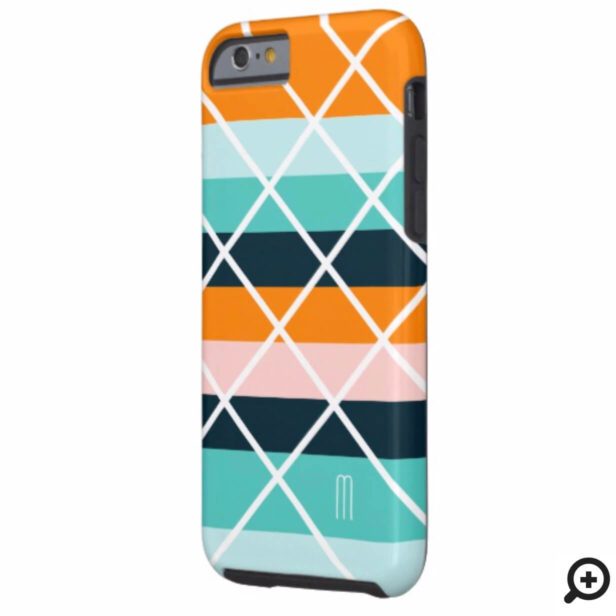 Modern Colourful Geometrical Stripe Line Pattern Case-Mate iPhone Case