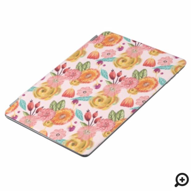 Beautiful Vibrant Wildflower Botanical Pattern iPad Air Cover