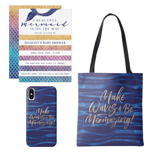 Mermaid Design Collection By Moodthology Papery