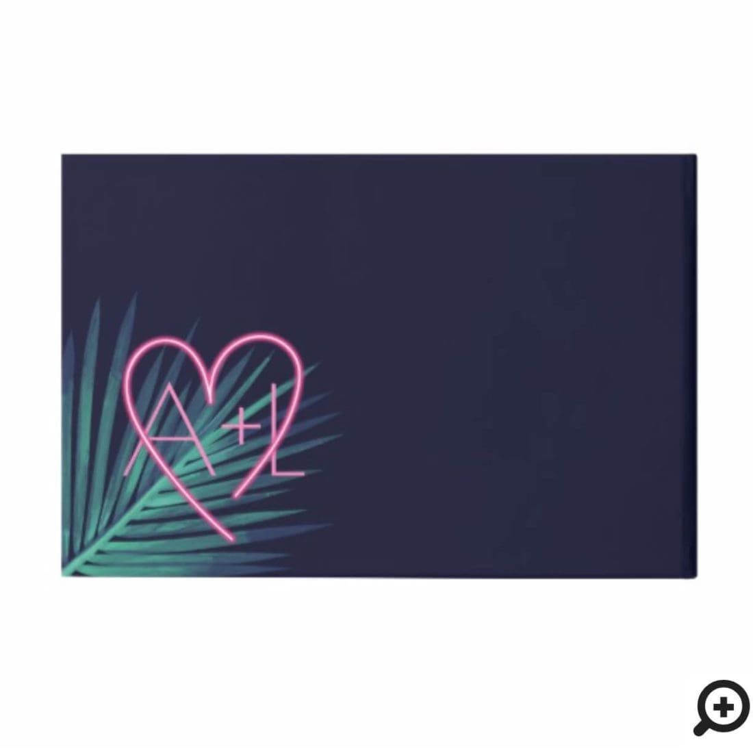 Electric Love Neon Pink Just Married Photo Guest Book Moodthology Papery