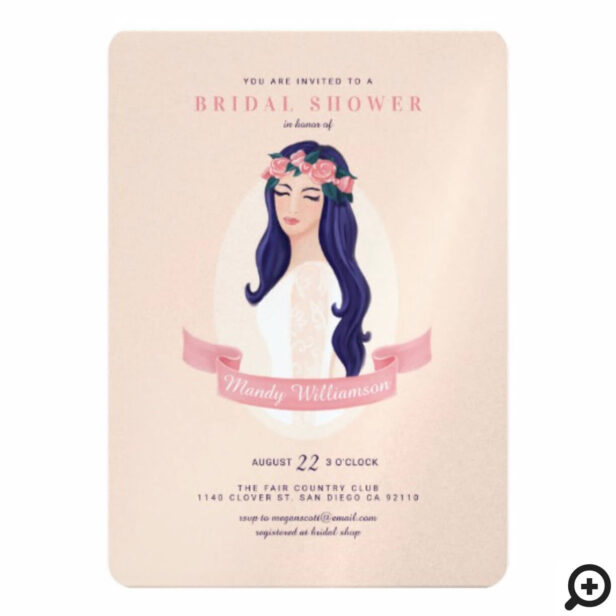 Shower The Beautiful Bride To Be Bridal Shower Invitation