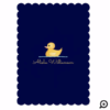 Rub-A-Dub-Dub Cute Yellow Rubber Ducky Baby Shower Invitation