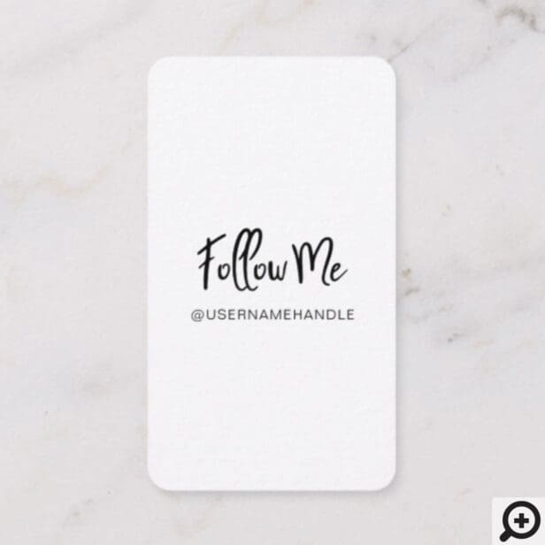 Follow Me 6 Instagram Photo Collage Social Media Business Card