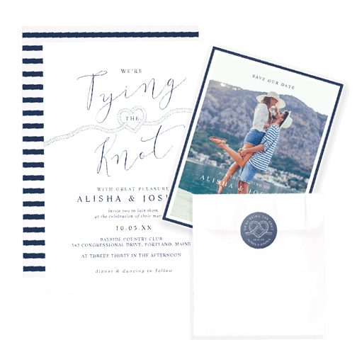 Tying The Knot Nautical Ocean Wedding Theme Collection