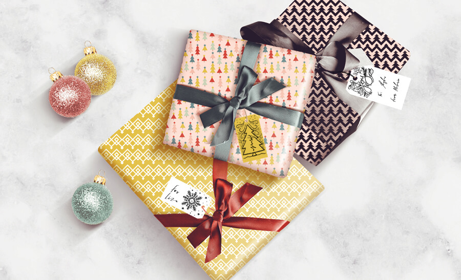 Mix n' Match Colors & Pattern Christmas Wrapping By Moodthology Papery