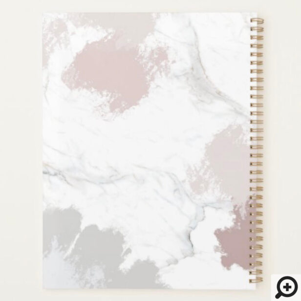 It's a Beautiful Year to Start Mauve & Grey Marble Planner