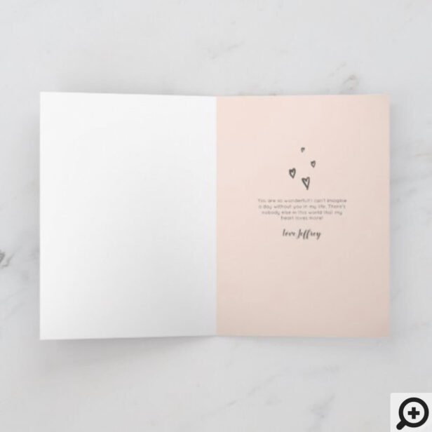 You're Sweet Blush Modern Calligraphy Valentine Holiday Card