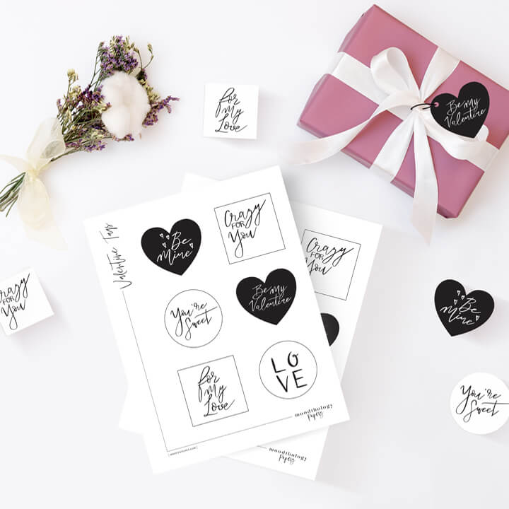 Free Valentine Gift-Tag Printable By Moodthology Papery
