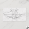 Refer A Friend Elegant Marble & Gold Referral Business Card