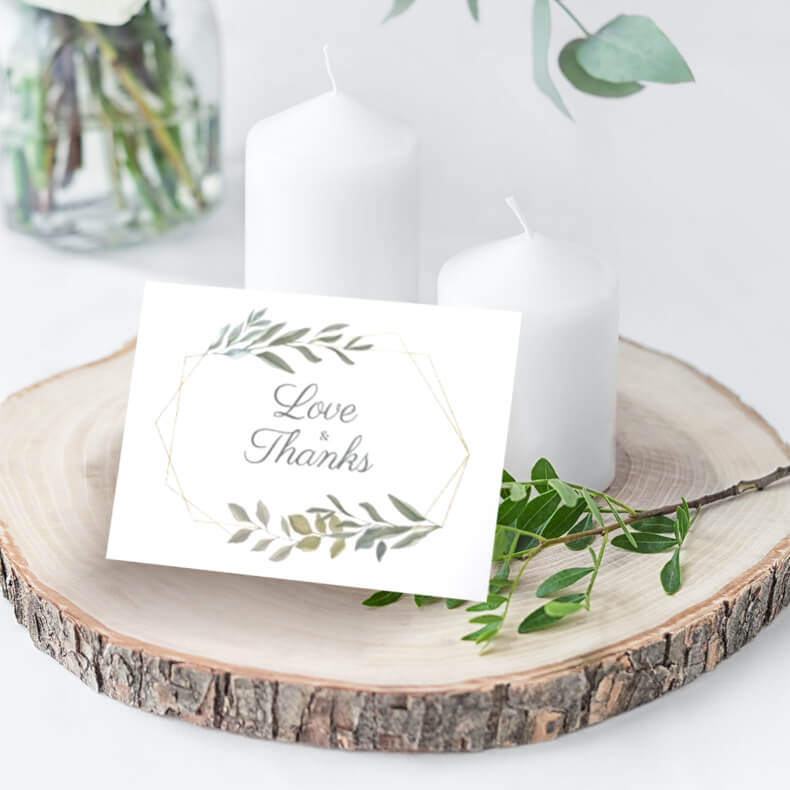 Greenery And Gold Terrarium Wedding Collection By Moodthology Papery