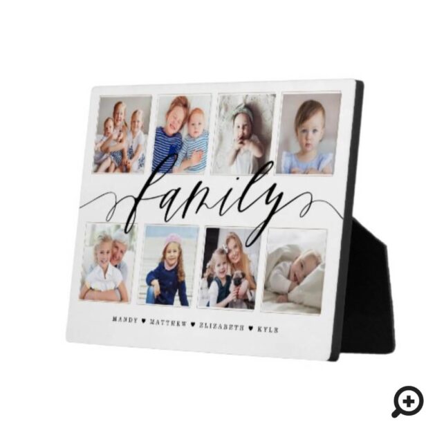Family Memory Photo Collage Keepsake Plaque