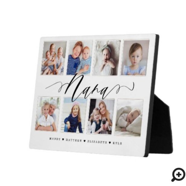 Gift for Nana | Grandchildren Photo Collage Plaque