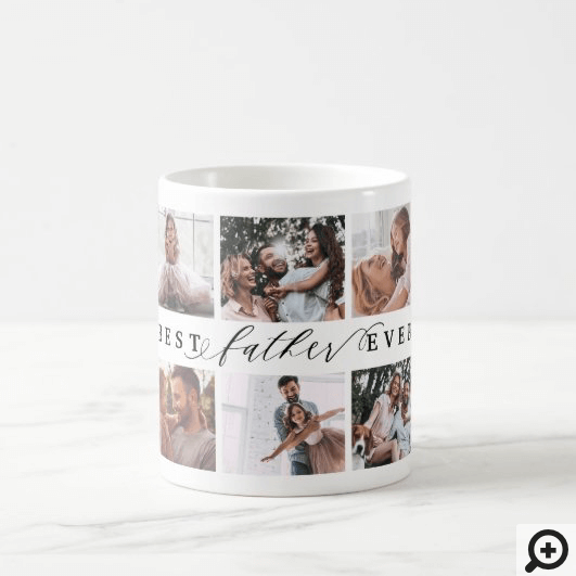 Gift For Best Father Ever Family Photo Collage Coffee Mug