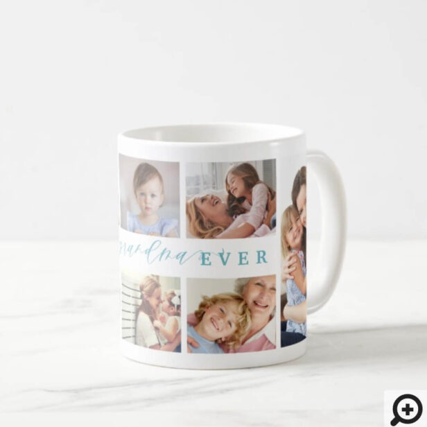 Gift For Best Grandma Ever Family Photo Collage Coffee Mug