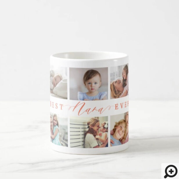 Gift For Best Nana Ever Family Photo Collage Coffee Mug