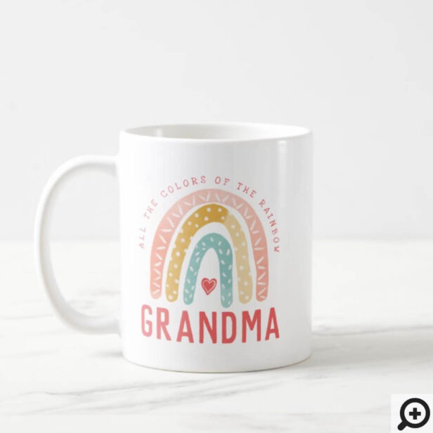 Gift For Grandma | All The Colors of The Rainbow Coffee Mug