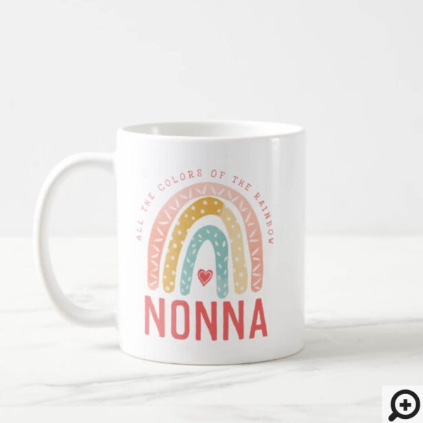 Gift For Nonna | All The Colors of The Rainbow Coffee Mug