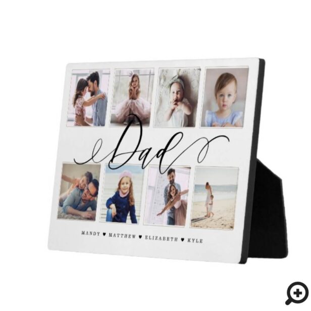 Gift for Dad | Family Photo Keepsake Collage Plaque
