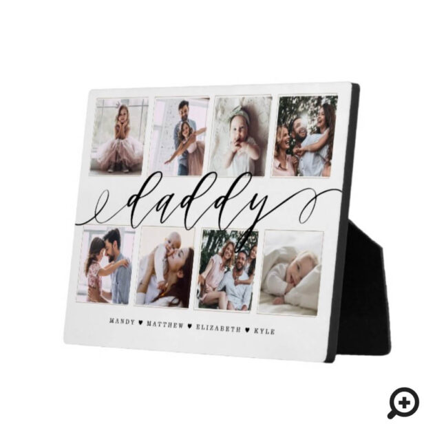 Gift for Daddy | Father's Day Photo Collage Plaque