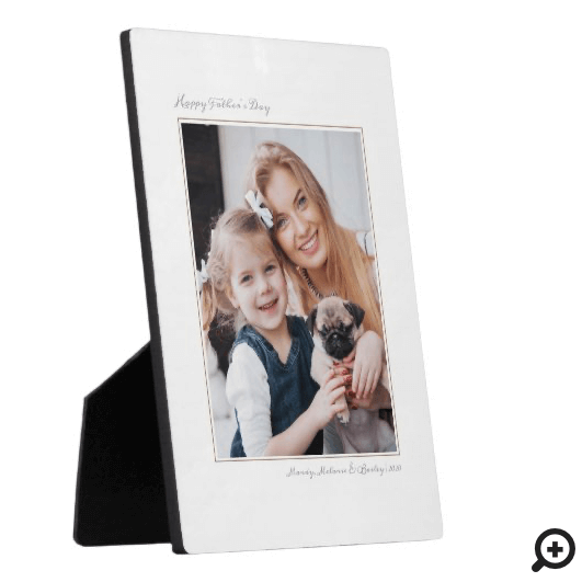 Happy Mother's Day, Modern Minimal Photo Memory Plaque