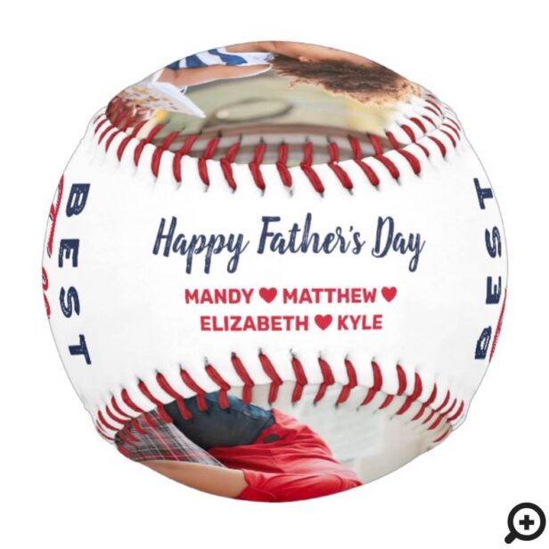 Best Father Ever | Father's Day Photos & Monogram Baseball