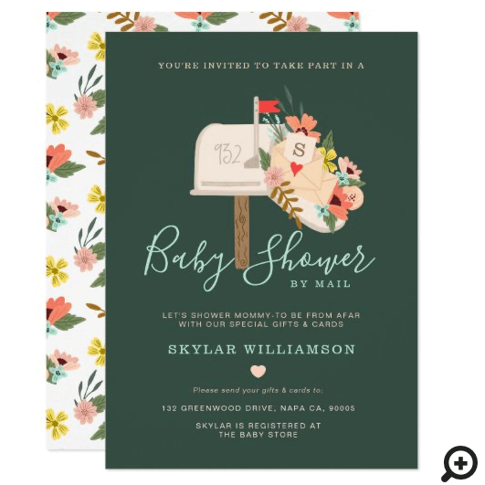Baby Shower By Mail Shower Mommy-To-Be From Afar Invitation