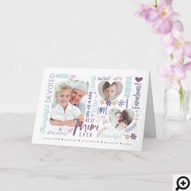 Words for Best Mimi Ever Any Occasion Photo Card