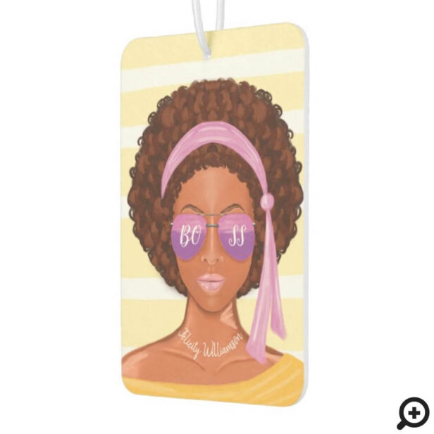 Boss Girl | Retro African America Beach Beauty Air Freshener
