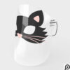 Cute Black Kitty Cat Character Halloween Face Shield