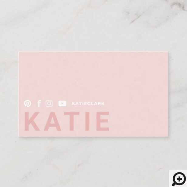 Modern Trendy Online Personal Trainer Fitness Business Card
