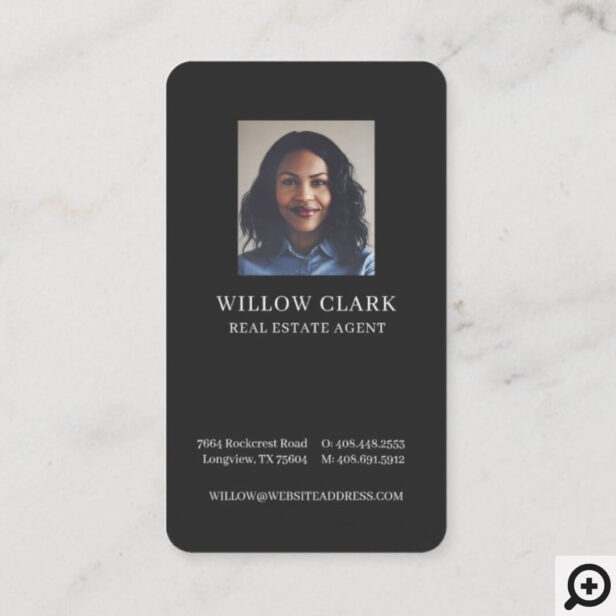 Real Estate Agent Photo Business Card