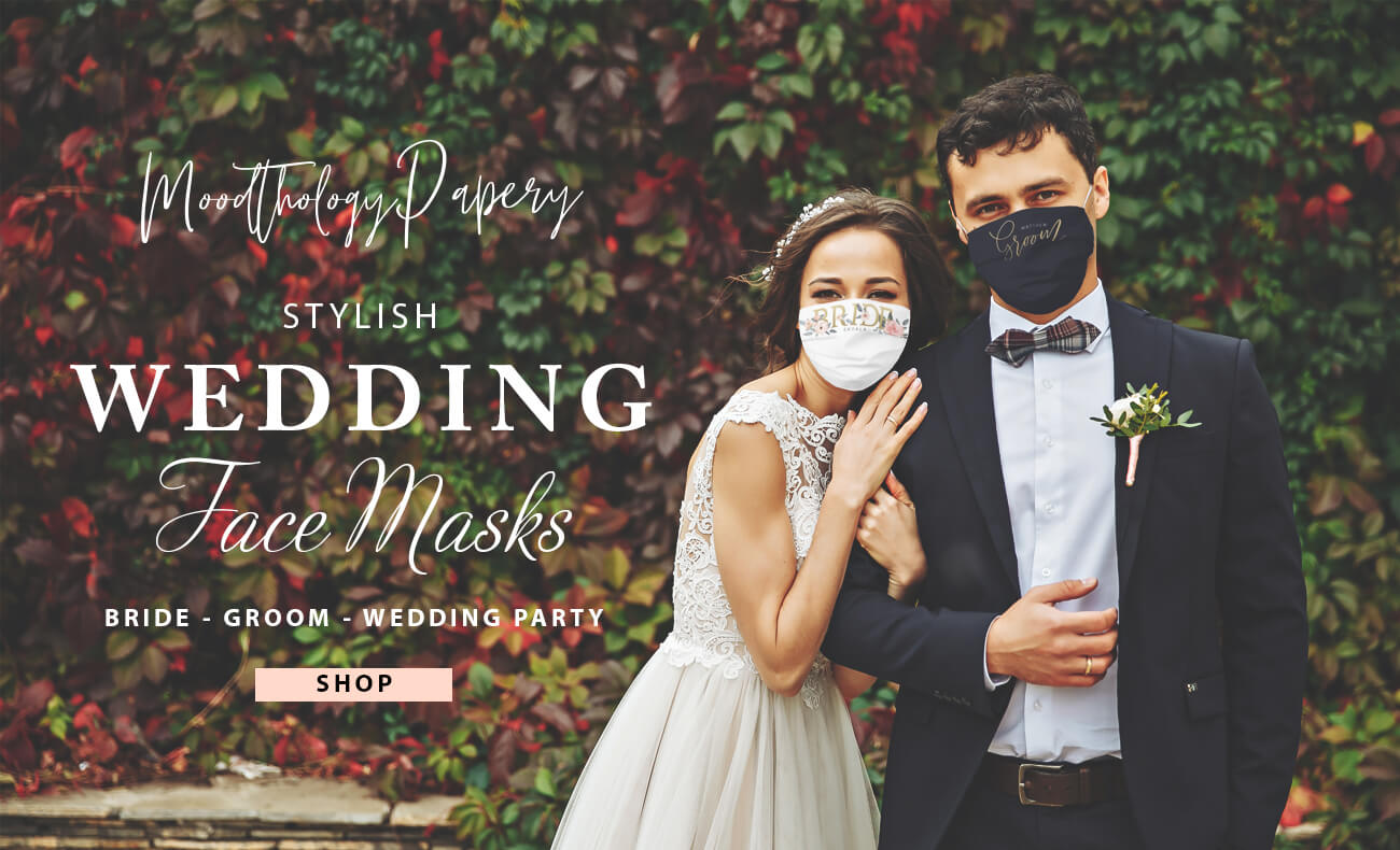 Stylish Wedding Face Masks